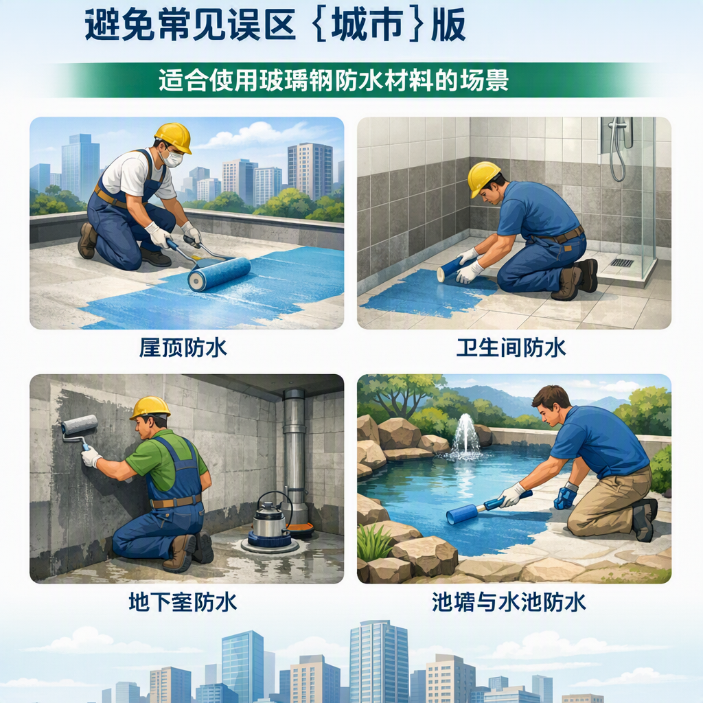 玻璃钢防水材料施工注意事项,避免常见误区 图木舒克 版