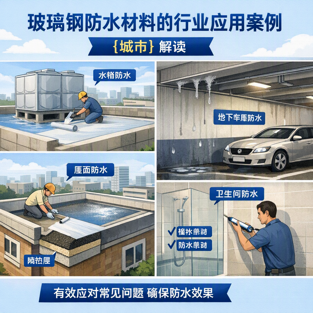 玻璃钢防水材料的行业应用案例,图木舒克解读